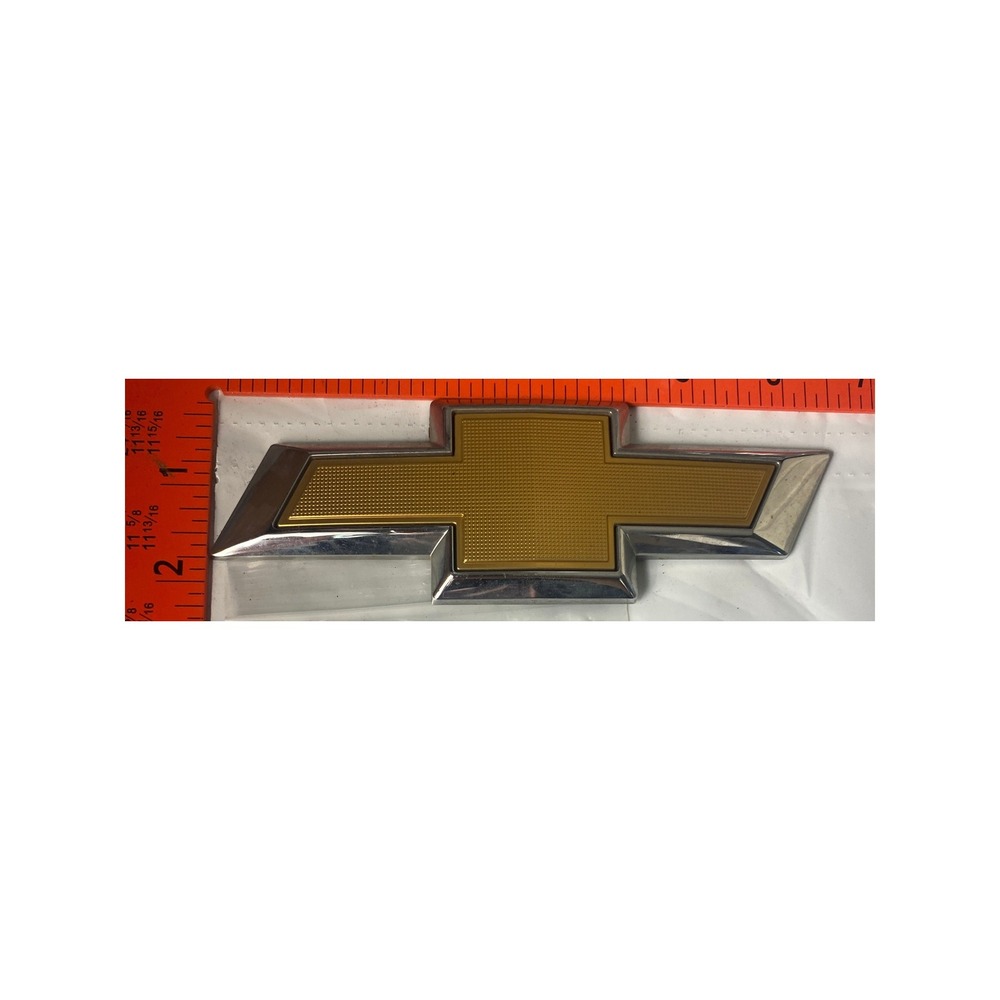 Chevrolet Gold Bowtie Emblem Front Grille Rear Trunk Logo Chrome Trim